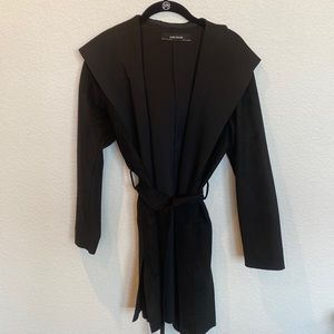 Black belted Zara Jacket